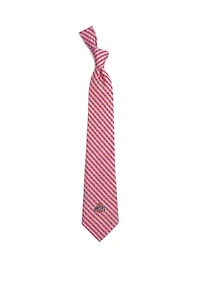 NCAA Ohio State Buckeyes Gingham Tie