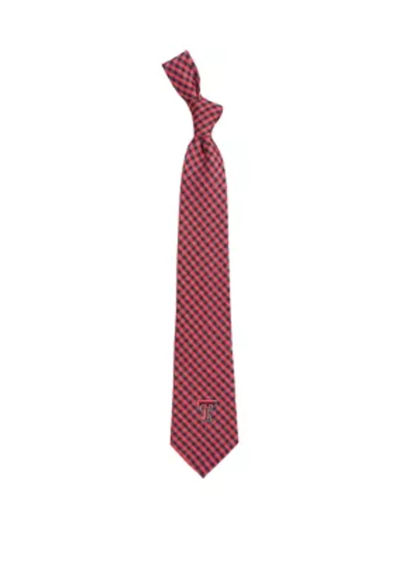 NCAA Texas Tech Red Raiders Gingham Tie