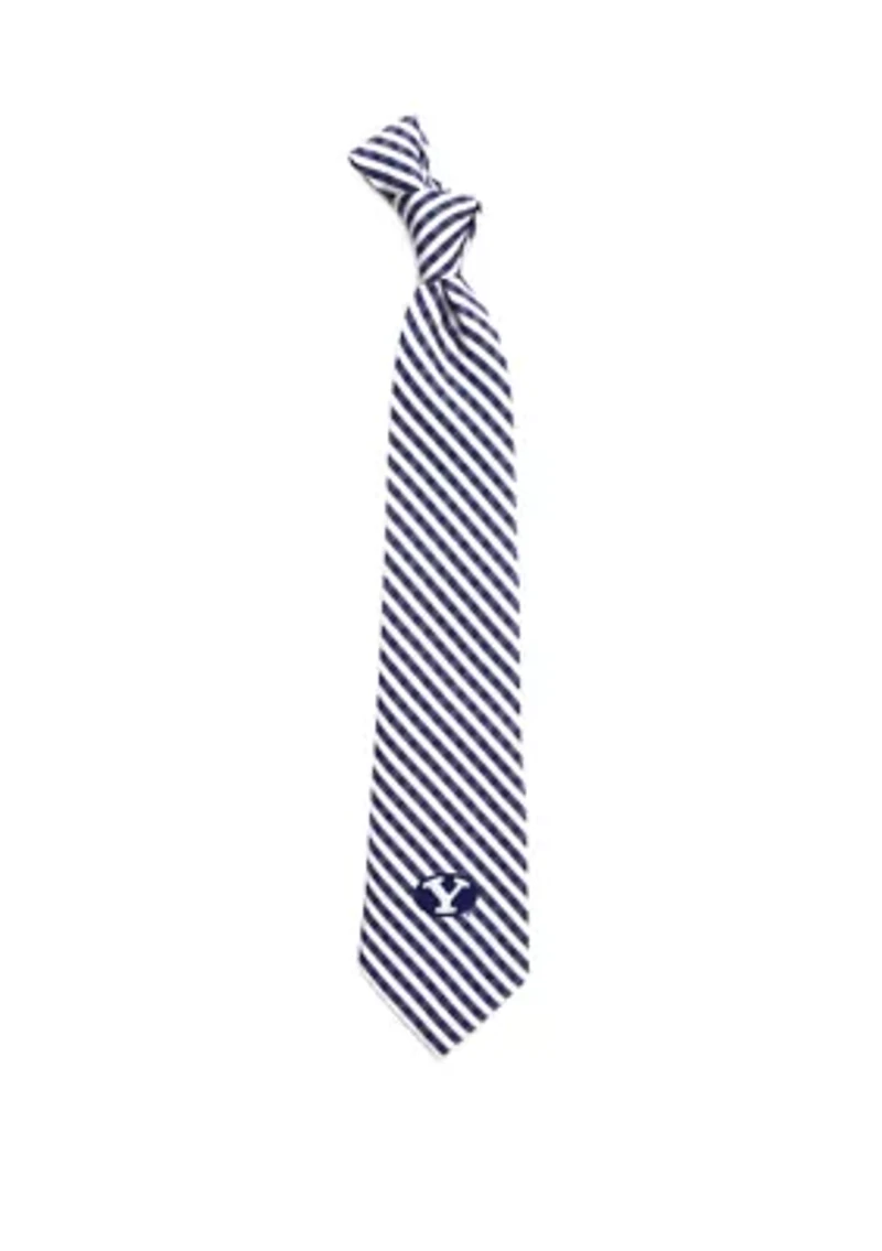 NCAA BYU Cougars Gingham Tie