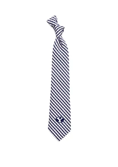 NCAA BYU Cougars Gingham Tie