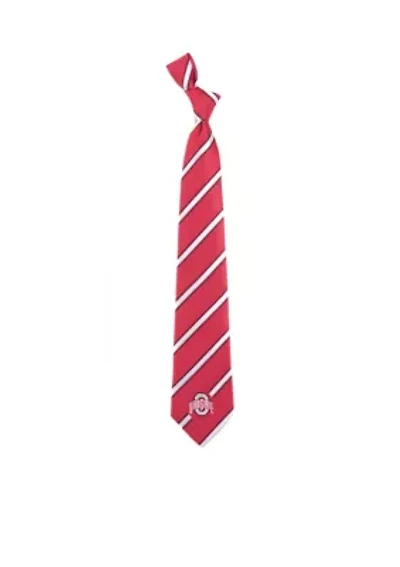 Ohio State Buckeyes Woven Poly 1 Tie