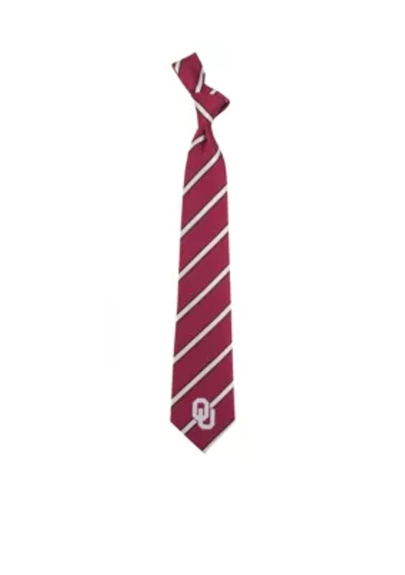Oklahoma Sooners Woven Poly 1 Tie