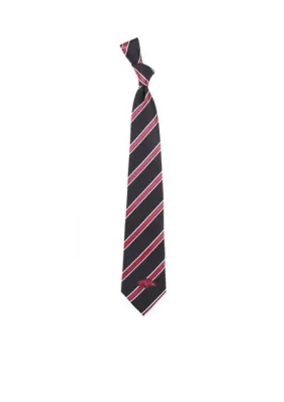 Arkansas  Razorbacks Woven Poly 1 Tie