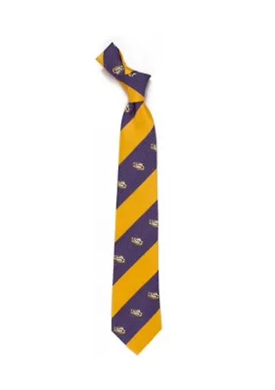 NCAA LSU Tigers Geo Stripe Tie 