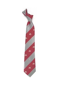 NCAA Ohio State Buckeyes Geo Stripe Tie 