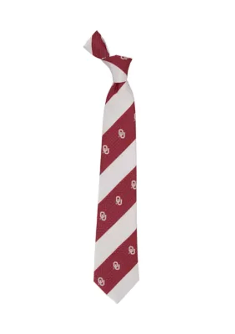 NCAA Oklahoma Sooners Geo Stripe Tie