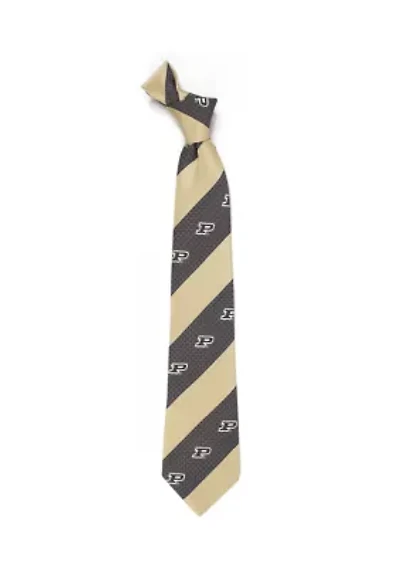 NCAA Purdue Boilermakers Geo Stripe Tie 