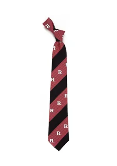 NCAA Rutgers Scarlet Knights Geo Stripe Tie 