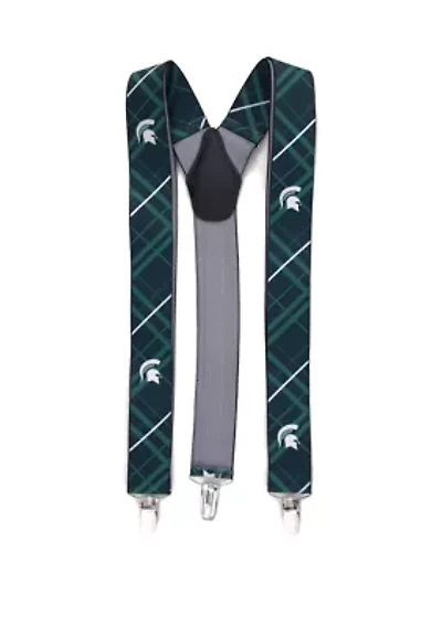NCAA Michigan State Spartans Oxford Suspenders