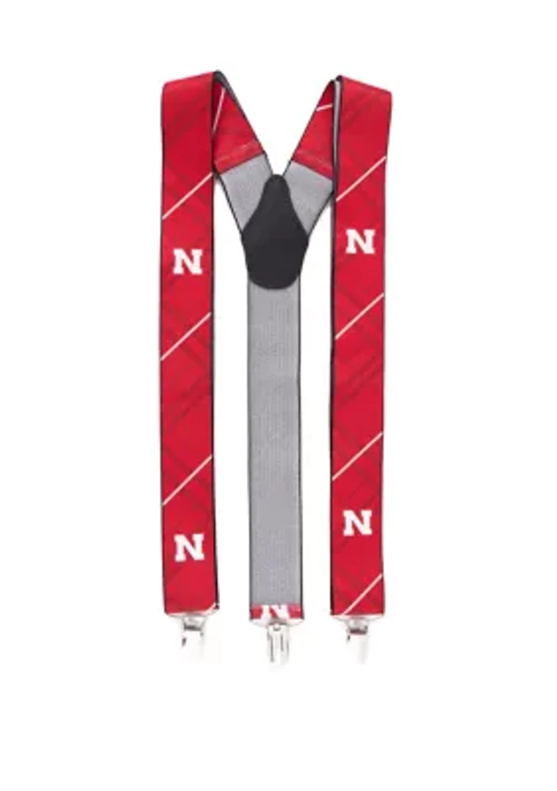 NCAA Nebraska Cornhuskers Oxford Suspenders