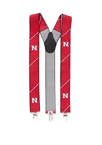 NCAA Nebraska Cornhuskers Oxford Suspenders