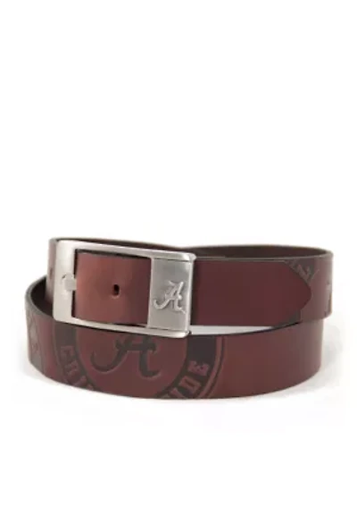 NCAA Alabama Crimson Tide Brandished Leather Belt
