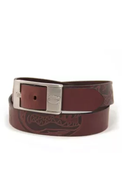 NCAA Florida Gators Brandished Leather Belt