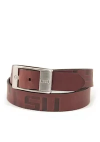 NCAA LSU Tigers Brandished Leather Belt