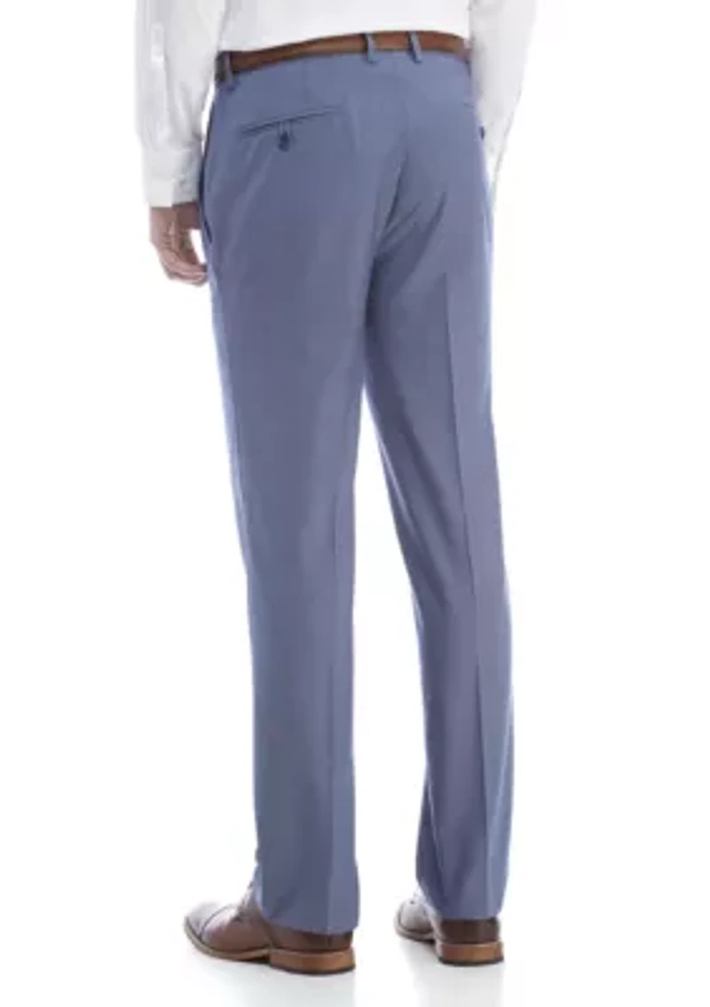 Blue Chambray Stretch Pants