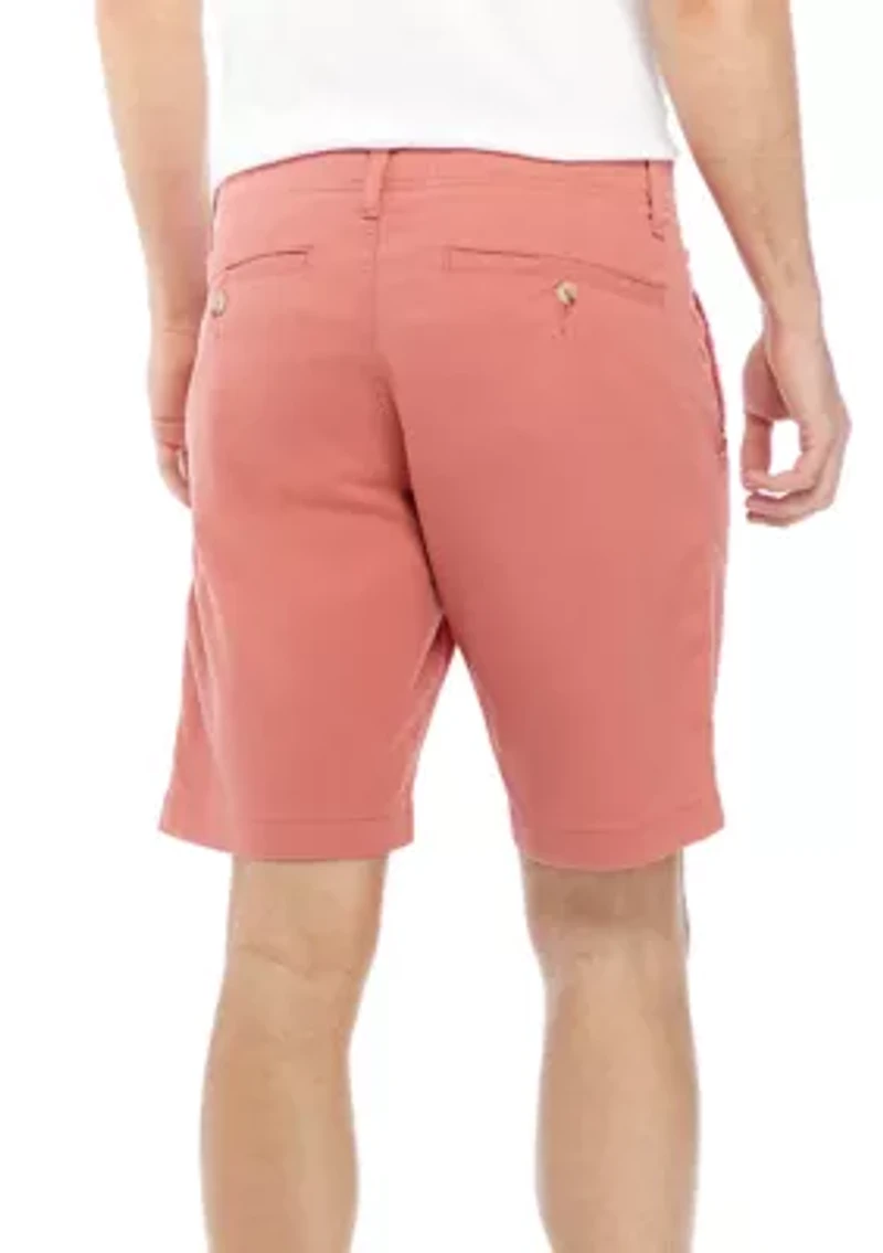 9 Inch Flat Front Shorts