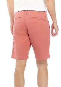 9 Inch Flat Front Shorts