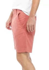9 Inch Flat Front Shorts