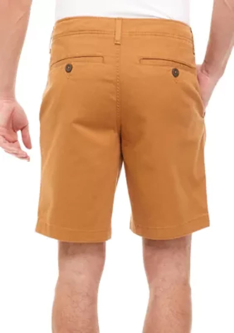 9" Stretch Twill Shorts