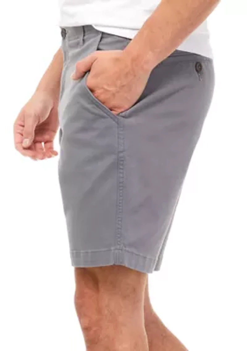 9" Stretch Twill Shorts
