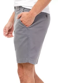 9" Stretch Twill Shorts