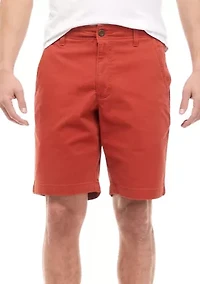 9" Stretch Twill Shorts