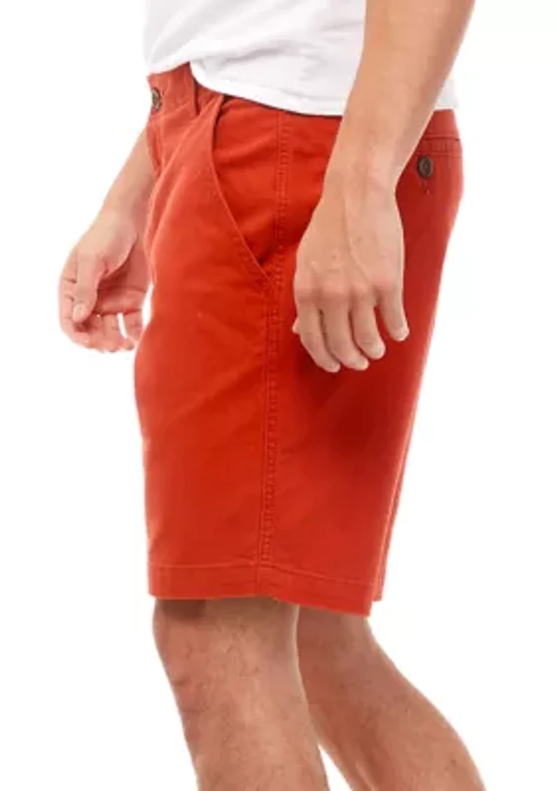 9" Stretch Twill Shorts
