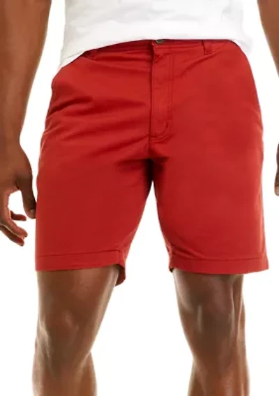 9" Flat Front Shorts