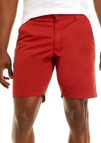 9" Flat Front Shorts