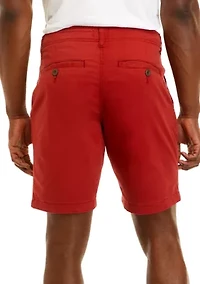 9" Flat Front Shorts