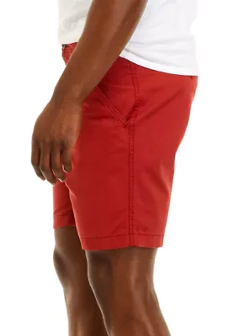 9" Flat Front Shorts