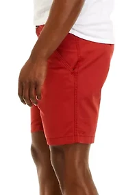 9" Flat Front Shorts