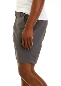 9" Flat Front Shorts