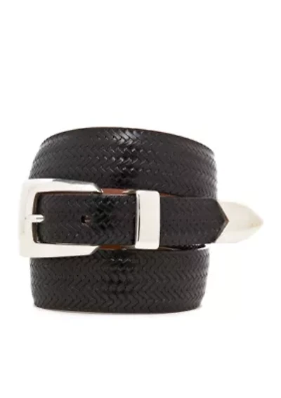 Avalon Leather Basketweave Belt
