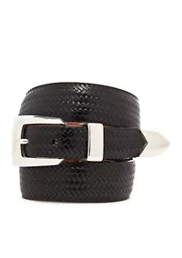 Avalon Leather Basketweave Belt