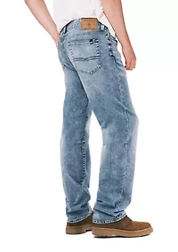 Relaxed Straight Driven Sandblasted Jeans