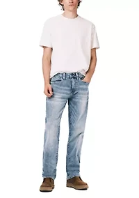 Relaxed Straight Driven Sandblasted Jeans