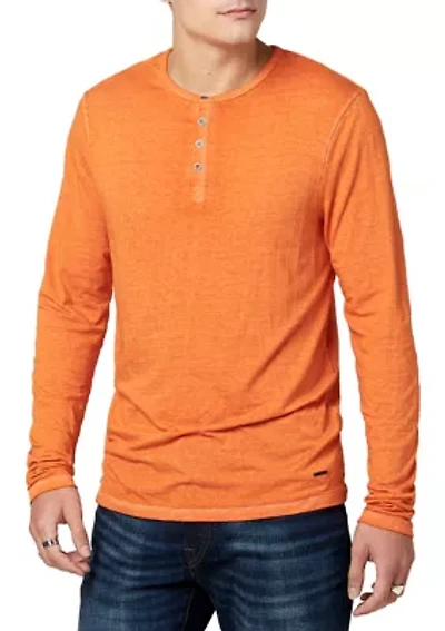 Men's Burnout Jersey Kaduk Henley Shirt