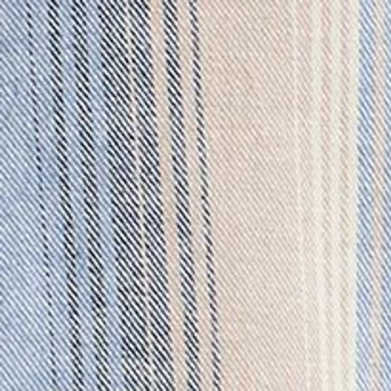 Men's Salaman Short Sleeve Striped Button Up Camp Shirt