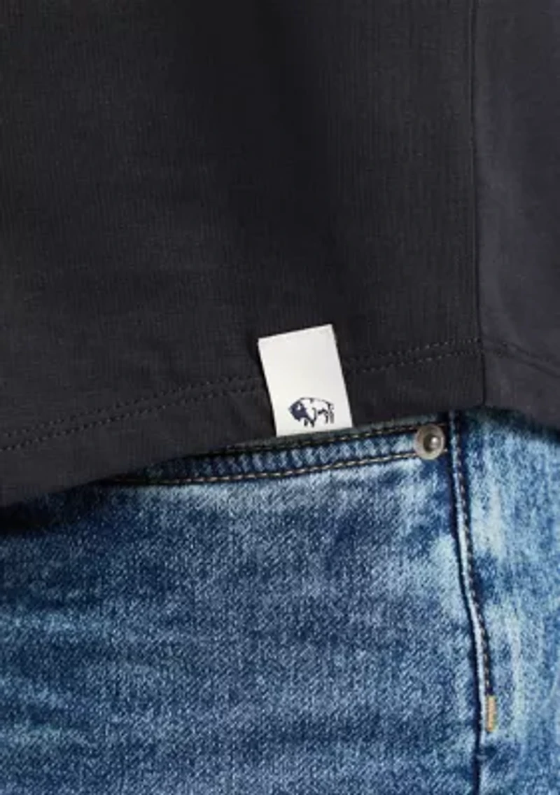 Men's Short Sleeve Henley T-Shirt, Fern