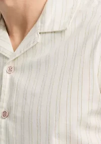 Men's Salaman Striped Short-Sleeve Button-Up Shirt