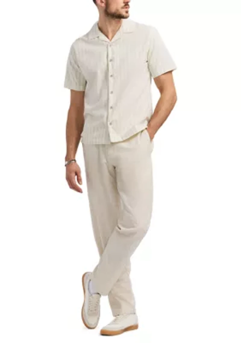 Men's Salaman Striped Short-Sleeve Button-Up Shirt