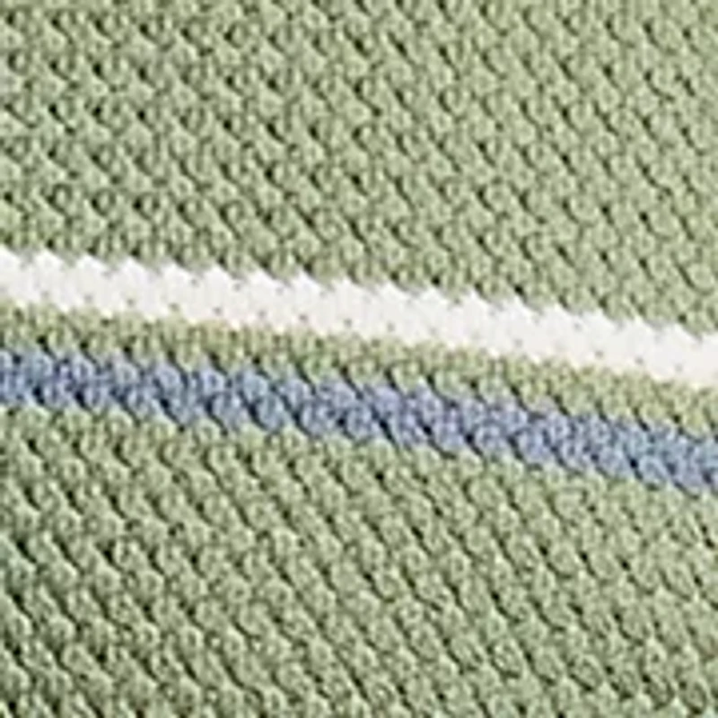 Men's Winder Short-Sleeve Striped Sweater Polo, Hedge Green