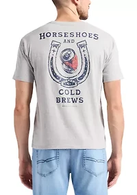 Men's Tastrup Graphic T-Shirt with Horseshoes Print