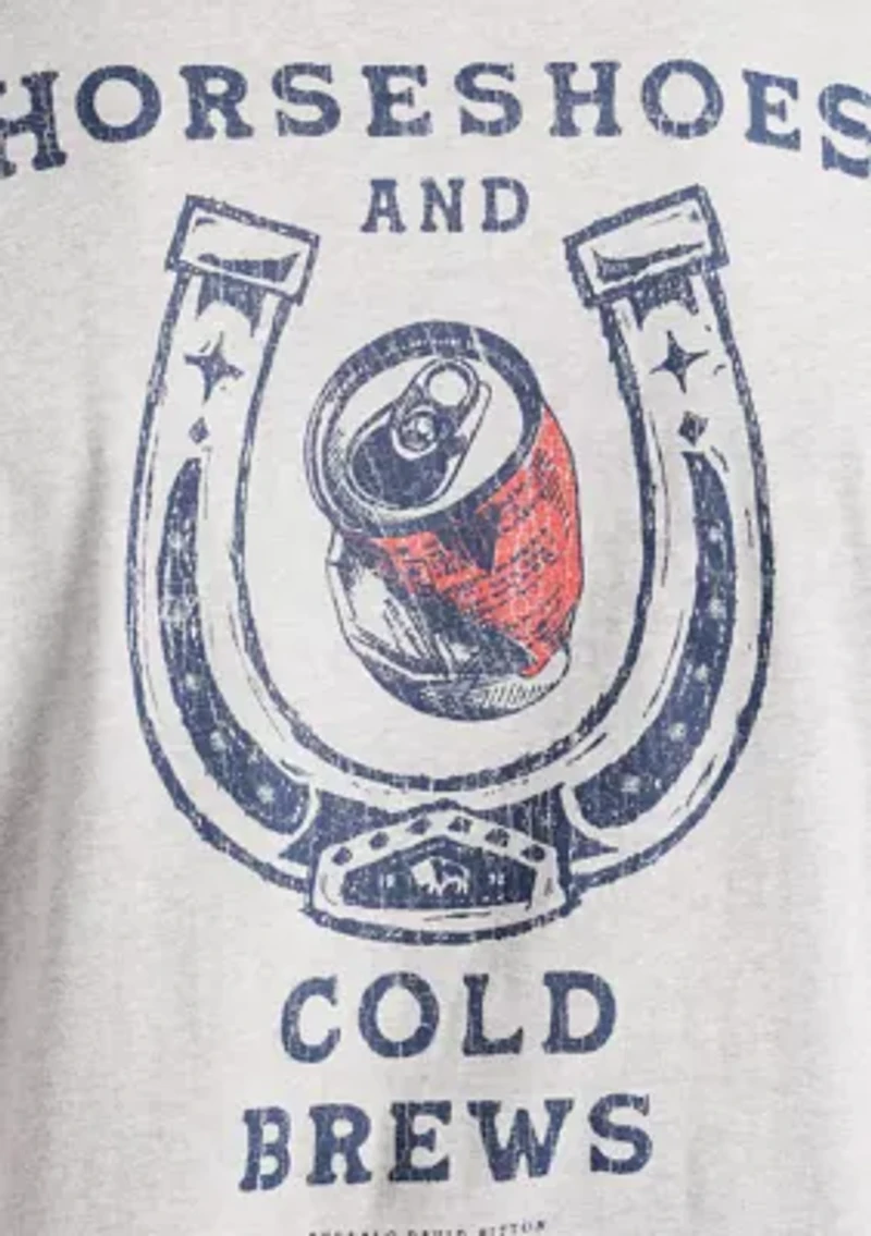 Men's Tastrup Graphic T-Shirt with Horseshoes Print