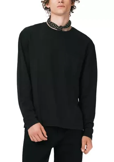 Men's Kade Long Sleeve Relaxed Pocket Top, Black