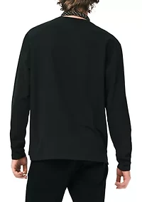 Men's Kade Long Sleeve Relaxed Pocket Top, Black