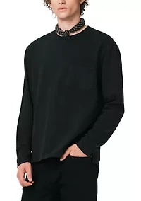 Men's Kade Long Sleeve Relaxed Pocket Top, Black