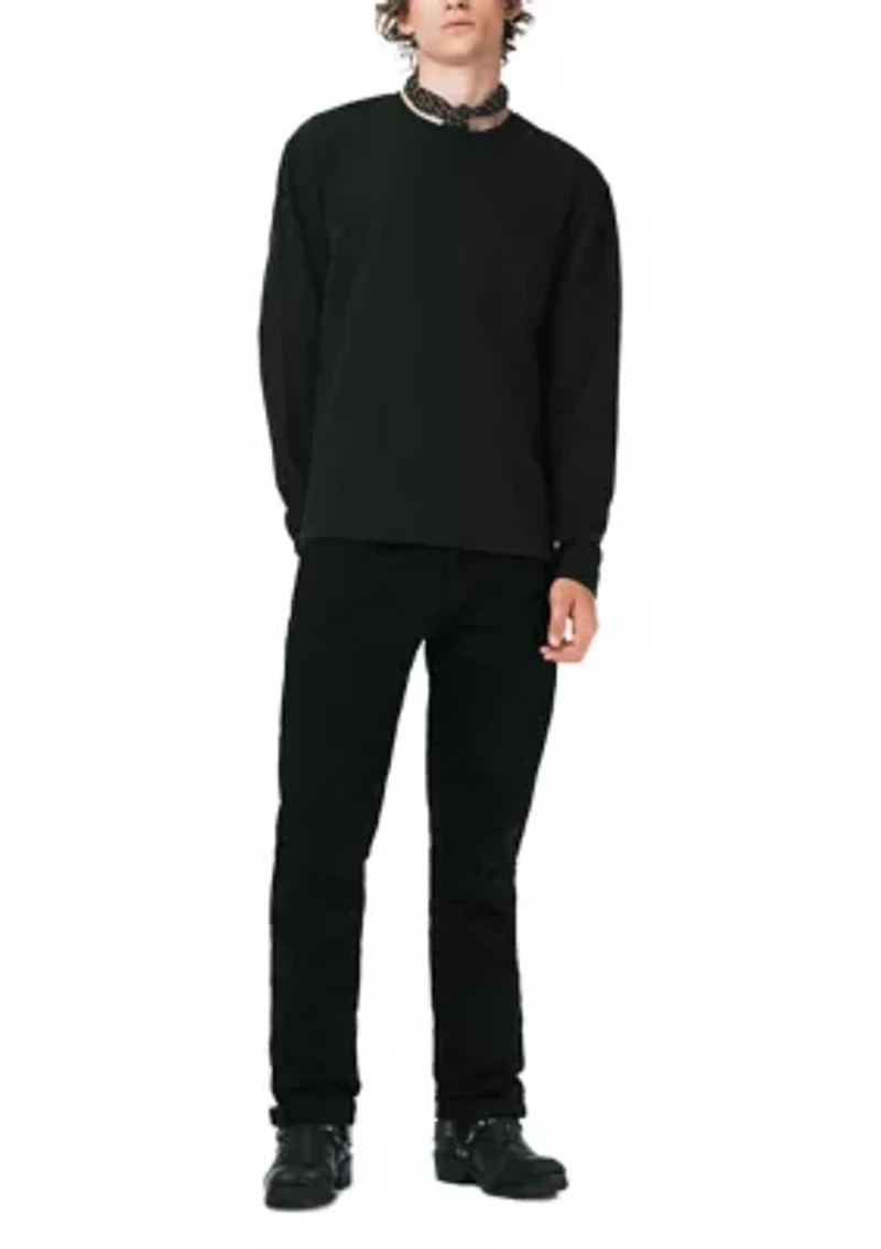Men's Kade Long Sleeve Relaxed Pocket Top, Black