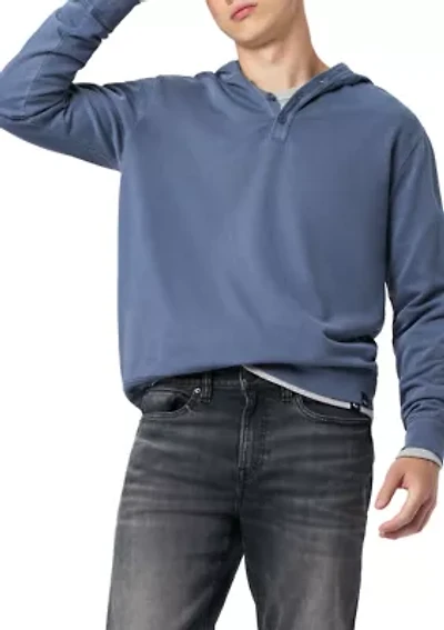 Men's Kaye Relaxed Pullover Hoodie, Dark Forest